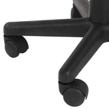 Luxe Bureaustoel Met Kunstleren Bekleding – Ergonomische Draaistoel Met Armleuningen En Wielen – In Hoogte Verstelbare Zitting – Zwart Kantoorstoel Voor Thuis Of Werkplek – 57,5 x 58 x 104 cm – Comfortabele Rugleuning 55 cm