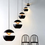 Vintage-Industrieel-Hanglamp - Zwart-Aluminium-Kap - E27-Fitting - Verstelbare-Kabel-150cm - Ø35cm - Zonder-Lichtbron - Plafondlamp-Modern-Lichtarmatuur - Voor-Woonkamer-Eetkamer-Hal-Slaapkamer