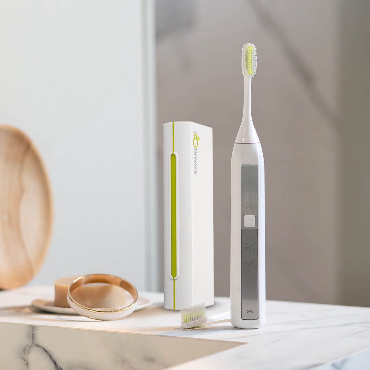 Silk n ToothWave elektrische tandenborstel – sonische tandenborstel met DentalRF technologie – oplaadbare toothbrush met 48000 vibraties per minuut – 3 standen – waterproof elektrische tandborstel voor gebitsverzorging