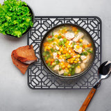 Siliconen Gootsteenmat 30×30 cm – Antislip Afdruipmat voor Gootsteen – Hittebestendige Keukenmat voor Drogen van Bestek, Pannen en Glazen – Flexibele &amp; Milieuvriendelijke Siliconen Beschermmat – Grijs