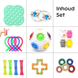 21 stuks - Fidget Toys - Sensory Toy Set - Antistress - Relief - Fidget Speelgoed - Uitdeel cadeaus - Verjaardag - Kerst
