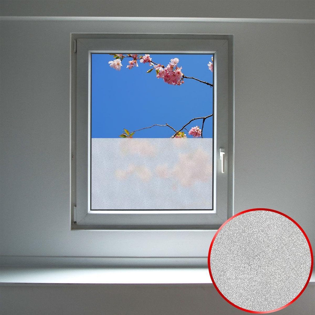 Matte Privacy Raamfolie met Anti-UV  - 30x200 cm - Ideaal voor Frosted Glas Effect, Biedt Bescherming en Privacy zonder Lijm, Geschikt voor Verschillende Oppervlaktes