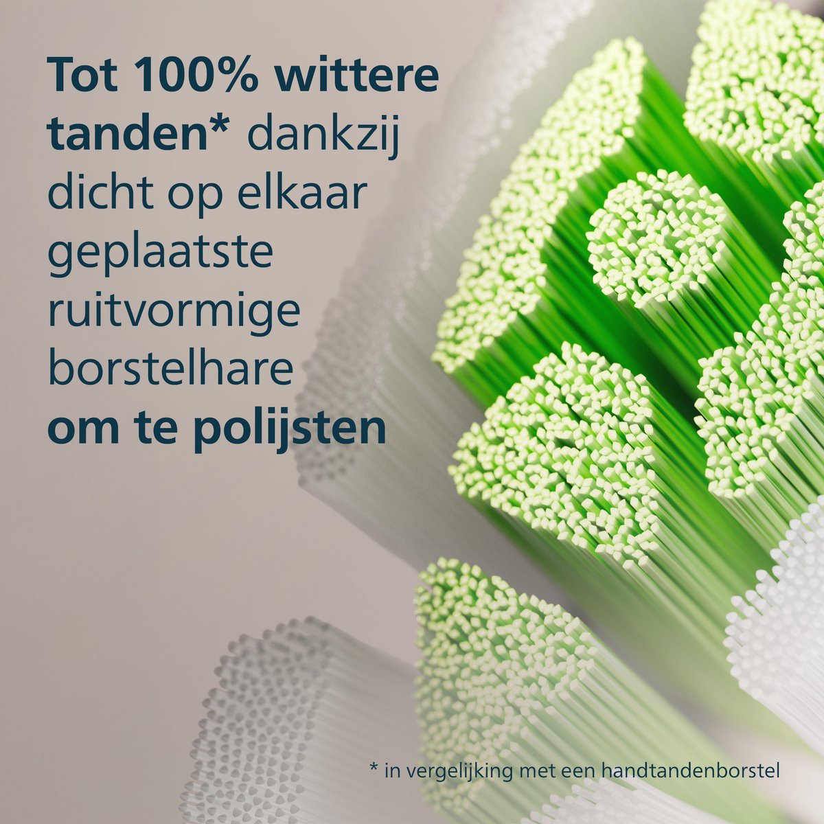 Philips Sonicare W2 Optimal White - Opzetborstels - Verpakking van 8 - Wit - Wittere Tanden - HX6068/87