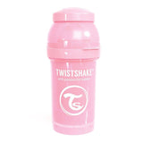 Twistshake Anti-Colic Babyfles – 180ml Fles met Doseerdoosje en Mixzeef – BPA-vrij – Brede Hals – Inclusief Speen vanaf 0 Maanden – Grijpbaar Design – 7,1x7,1x15,9 cm – 125g