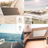Yangtze 150W Zonnepaneel - Monokristallijn Solar Panel - Fotovoltaïsche Zonnemodule - Zonnepaneel voor Off Grid Systeem - Weerbestendige Zonne Energie Module - Compact Zonnepaneel voor Camper Boot Dak Installatie