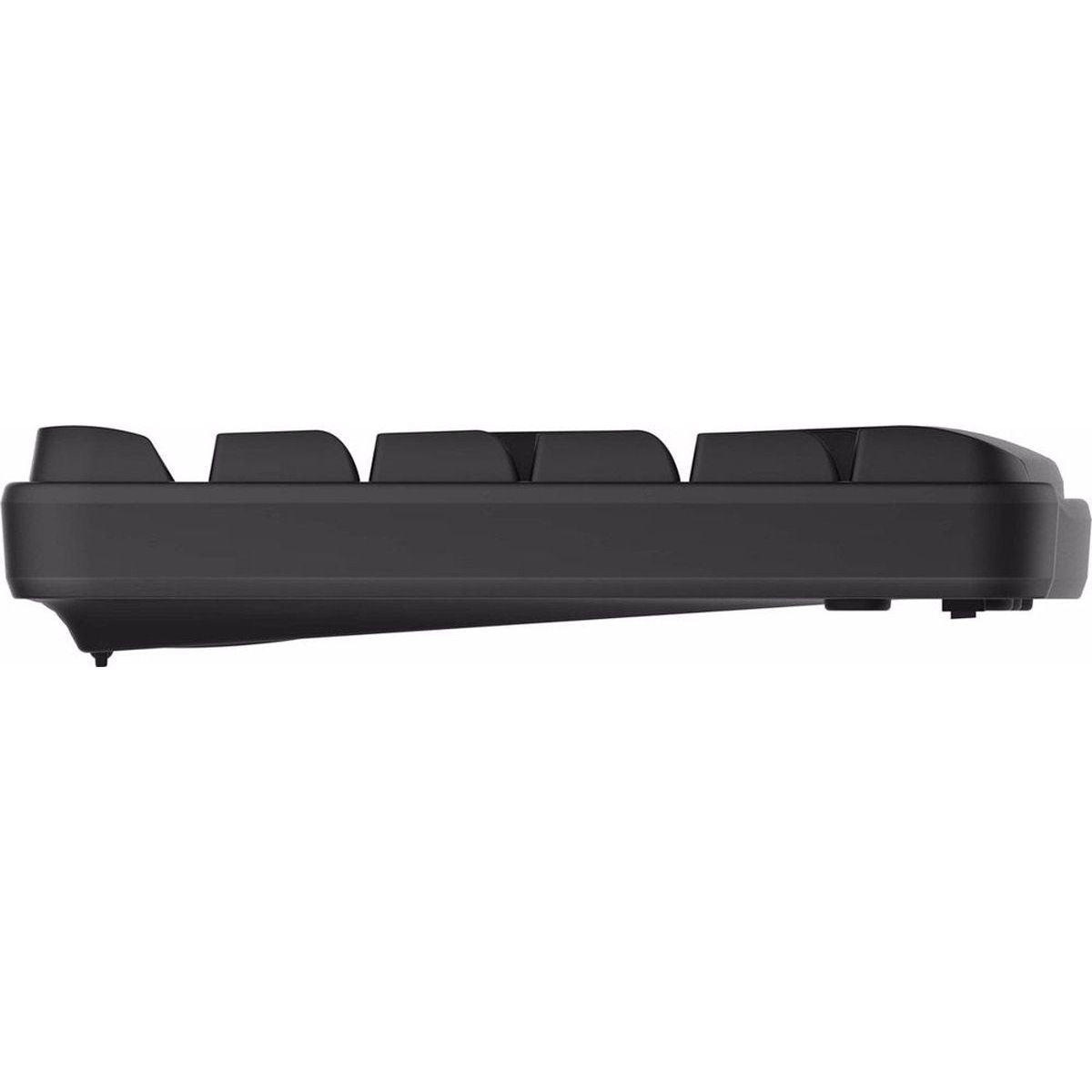 Draadloos Toetsenbord en Muis Set – AZERTY Indeling – Rapoo X1800S – Bluetooth Verbinding – Stil Toetsenbord met Sneltoetsen – Optische Muis – Energiezuinig – Zwart – Geschikt voor Windows en macOS