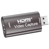 HDMI Video Capture Kaart 1080P 4K - USB 2.0 - Ideaal voor Live Streaming, Gaming, Onderwijs en Video Conferenties - Eenvoudige Plug & Play Installatie, Geen Extra Drivers Nodig - Ondersteunt Diverse Streaming Platforms en Software