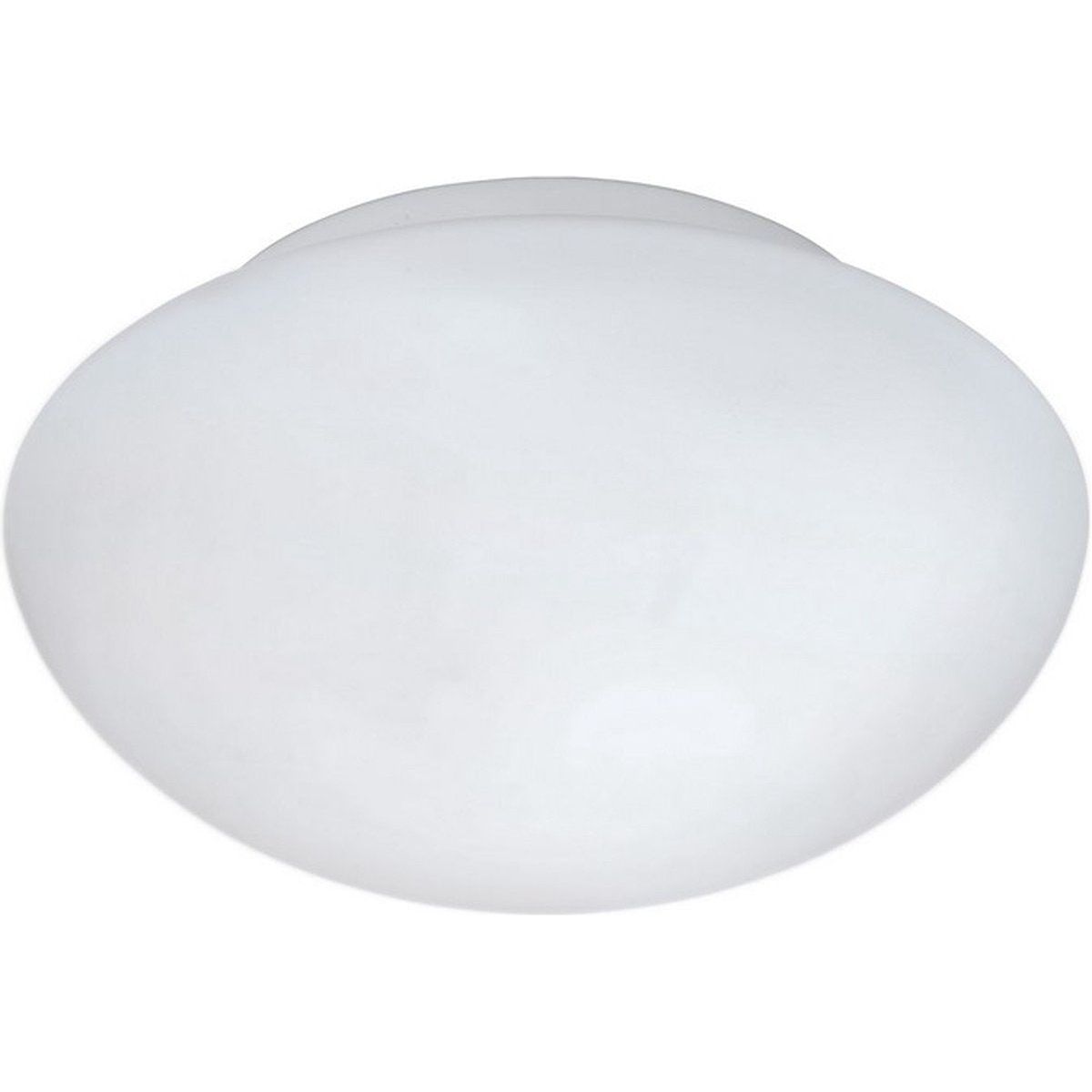 EGLO Plafondlamp - Ø20 cm - Wit - Opbouwlamp met E27 fitting - Metalen plafondarmatuur met glazen kap - Klassiek design voor hal slaapkamer woonkamer