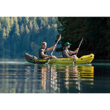 Intex Explorer K2 Kajak – Opblaasbare 2-Persoons Kayak – Geel – Inclusief Peddels & Luchtpomp – Stabiele Kano voor Meer, Rivier of Kust – Draagvermogen tot 180 kg – Compleet Kajakpakket