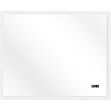 LED Badkamerspiegel - 100x80 cm - Met Touchsensor, Digitale Klok &amp; Dimfunctie - Kopervrij Glas - Dimbare LED-Verlichting - Warm/Koud Licht - Energieklasse A++ - Wandmodel - Slechts 31 mm Diep