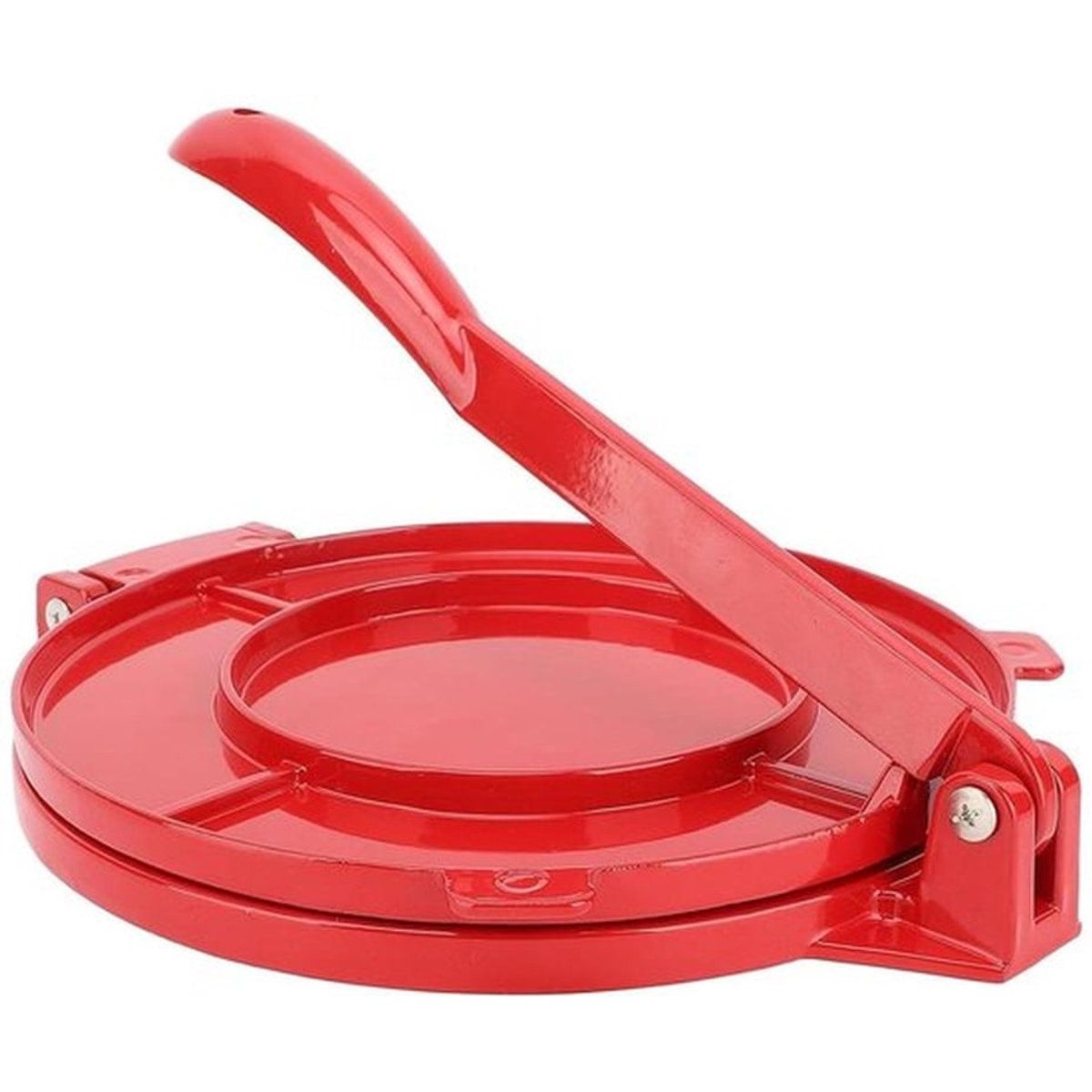 Grill Guru Tortilla Set - Tortilla Pers 24cm - Taco Pers - Wrap Pers - Flatbread Maker - Roti Pers met Tacohouder - Aluminium Keukenpers voor Tortilla’s, Wraps, Taco’s en Flatbreads - Inclusief Taco Houder