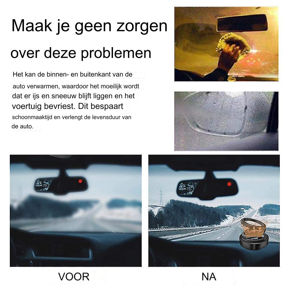 Mini Draagbare Kinetische Verwarmer: Auto Ontdooier & Verwarmer, Efficiënte Zonne Voorruitverwarmer voor Snelle Verwarming, Compact en Handig voor Diverse Scenario's zoals Voertuigen, Woonkamers, Badkamers en Kantoor - Zwart