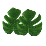 Complete Hawaiiaanse Luau Feestset: Strokleurige Tafelrok & 12 Tropische Palmbladeren - Perfect voor Zomerfeesten, Aloha Thema's & Tiki Eiland Vieringen - Duurzaam Plastic, 275 x 75 cm