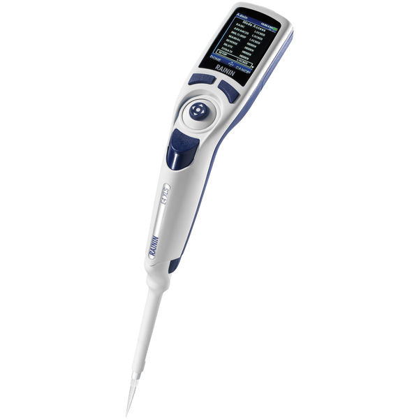 Rainin E4 XLS & E4 XLS+ Elektronische Enkelkanaalpipet - Standaard Schacht - Precisie Pipetteren - Joystickbediening - Meertalige Weergave - Geavanceerde Functies - Langdurige Lithium-ion Batterij - Voor Pipetteren, Dispenseren, Mengen en Titreren