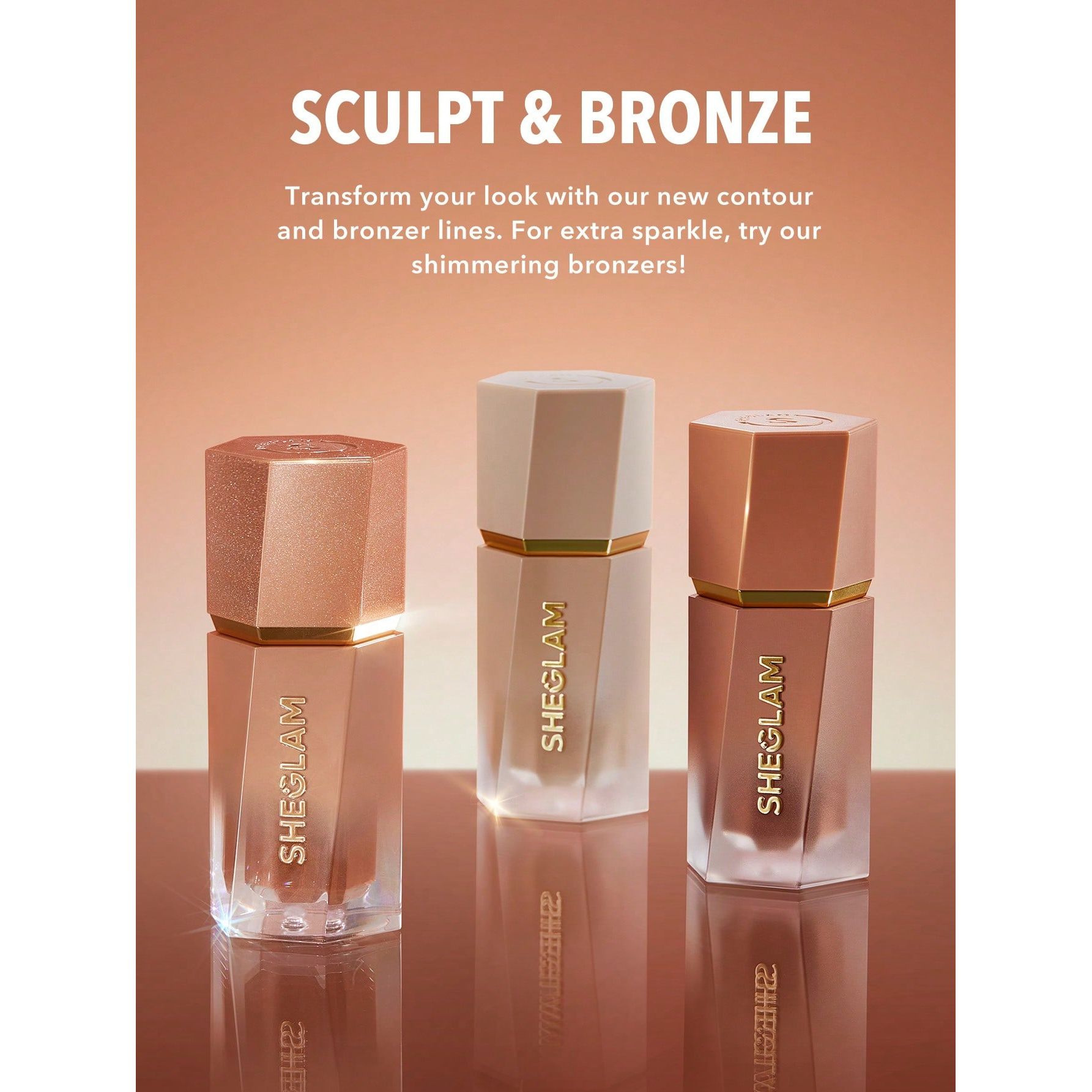 2 stuks SHEGLAM Vloeibare Contour – Sun Sculpt Soft Tan – Langhoudende & Hoog Gepigmenteerde Contour – Vloeibare Bronzer Voor Gezicht – Super Blendbare Formule Voor Een Zonnige Gloed – Sculpt & Snatched Effect Voor Dagelijks Gebruik