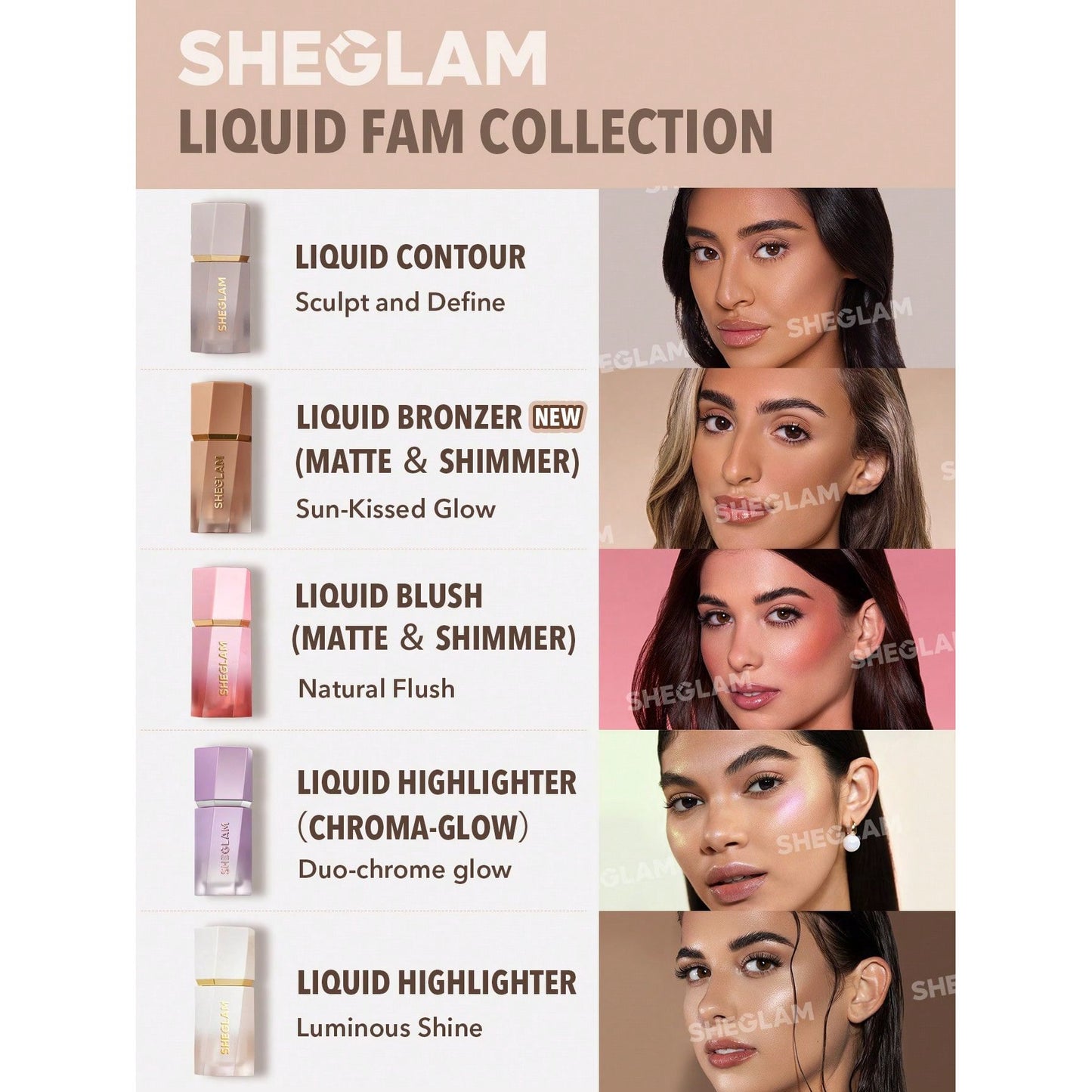 2 stuks SHEGLAM Vloeibare Contour – Sun Sculpt Soft Tan – Langhoudende &amp; Hoog Gepigmenteerde Contour – Vloeibare Bronzer Voor Gezicht – Super Blendbare Formule Voor Een Zonnige Gloed – Sculpt &amp; Snatched Effect Voor Dagelijks Gebruik