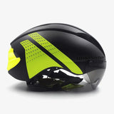 Aerodynamische Fietshelm - Met Vizier - Maat L - Ultralicht 315g - Magnetische Lens - Verstelbare en Geventileerde Helm voor Weg- en MTB-fietsen