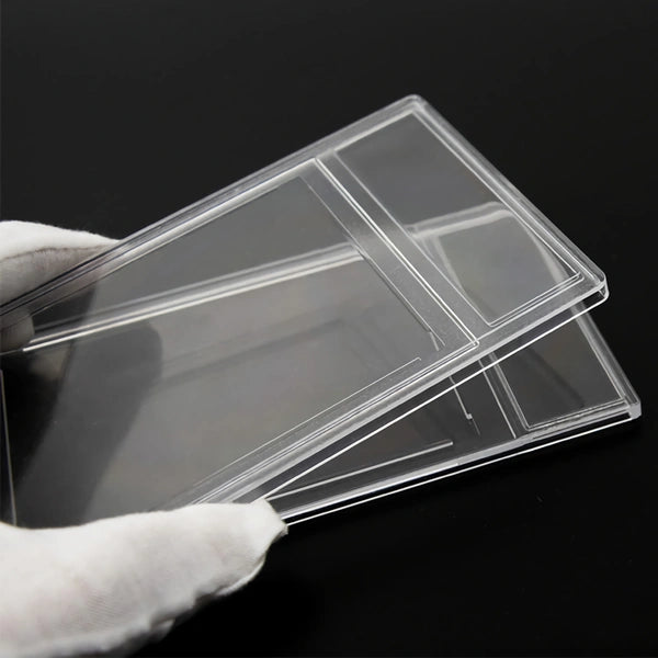 3 Stuks - Krasbestendige Kaarthouder voor Ruilkaarten -  Professionele Verzamelkaarten Beschermer - Acryl Graded Card Slab Sleeves met Labelpositie, Perfect voor YuGiOh, MTG & Sportkaarten Opslag en Display -Ideaal voor Verschillende Kaartformaten