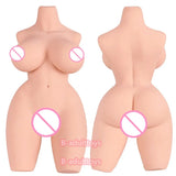 Realistische Silicone Sekspop Half-Body 16kg – 3-in-1 Vagina, Anale &amp; Borstfunctie – Hoogwaardig Medisch-Grade Siliconen – Compact, Discreet Verzonden &amp; Niet-Returneerbaar – Real Feel 2023 Collectie