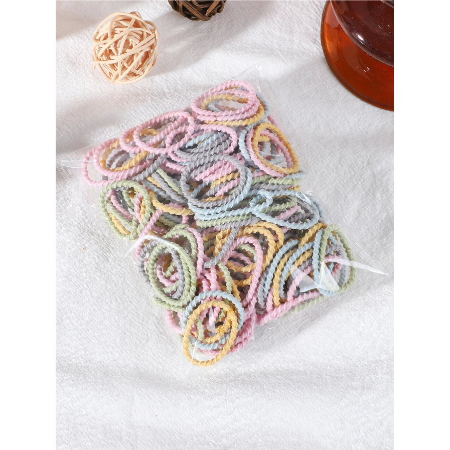 200 Stuks Grootverpakking - Peutermeisjes Elastane Haarbanden in Diverse Kleuren en Zwart – Ideaal voor Dagelijks Gebruik en Speciale Gelegenheden, Flexibel en Comfortabel, Perfect voor Meisjes van 3-14 Jaar, Gemaakt van Hoogwaardig Elastisch Materiaal