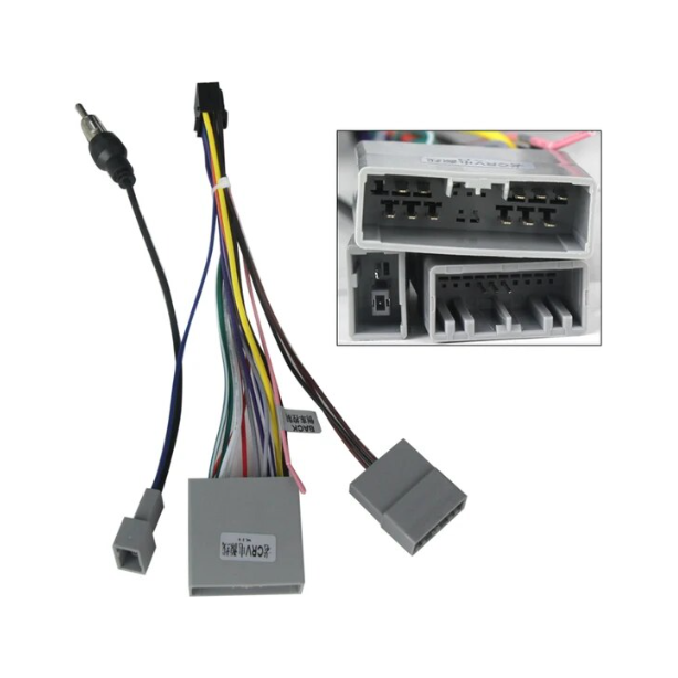 9 Inch 2Din Android Autoradio Stereo Frame Kit voor Honda CR-V 3 (2006-2011) - Inclusief Montageframe, Bedradingsharnas en Antenne Adapter Zwart