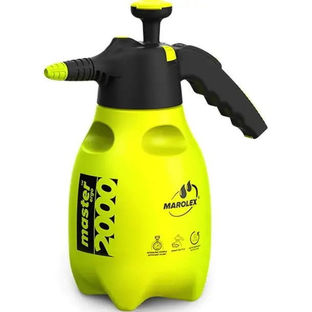 Vernevelspuit Ergo Sprayer 2000 - Drukspuit voor Alkalische Vloeistoffen - Gifspuit met 360° Spuiten voor Tuin, Autoverzorging & Huisreiniging