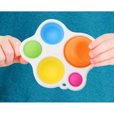 Baby Sensory Fidget Toy - Simple Dimple Fidget Toy - Silicone Speelgoed voor Baby's en Peuters - Educatief en Veilig - Ontspanning en Ontwikkeling - Compact en Duurzaam Ontwerp - Ideaal Voor Thuis en Onderweg