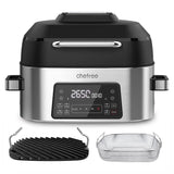 Chefree AFG01 Binnen Grill en Airfryer Combinatie – 1660W – 6L Capaciteit – Multifunctionele Oven – Voor Gezond en Snel Koken