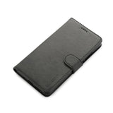 Geschikt voor Huawei Maimang 6 - Kunstleren Flip Cover Portemonnee Hoesje - Kaartsleuf Stand Hoesje (2+1 kaartsleuf) - Magnetische Sluiting Telefoonhoesje - Zwart - Luxe Design - Premium Bescherming - Duurzaam Materiaal - Handige Functionaliteiten