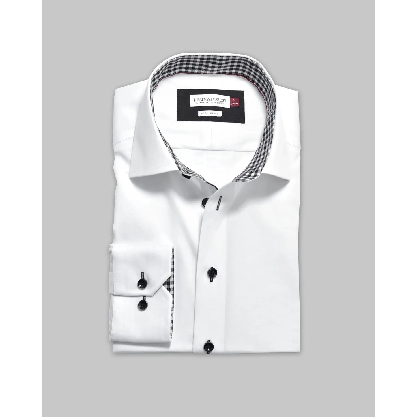 J.Harvest & Frost - Red Bow 20 - Non-Iron Modern Zakelijk Overhemd met Klassieke Toets