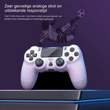 Draadloze Controller Geschikt voor PS4 - Bluetooth Gamepad - Ergonomisch Ontwerp - Dubbele Vibratiemotoren - Oplaadbare Batterij - Gevoelige Knoppen en Joysticks - LED indicatoren - Eenvoudige Installatie - Hoogwaardige Kwaliteit