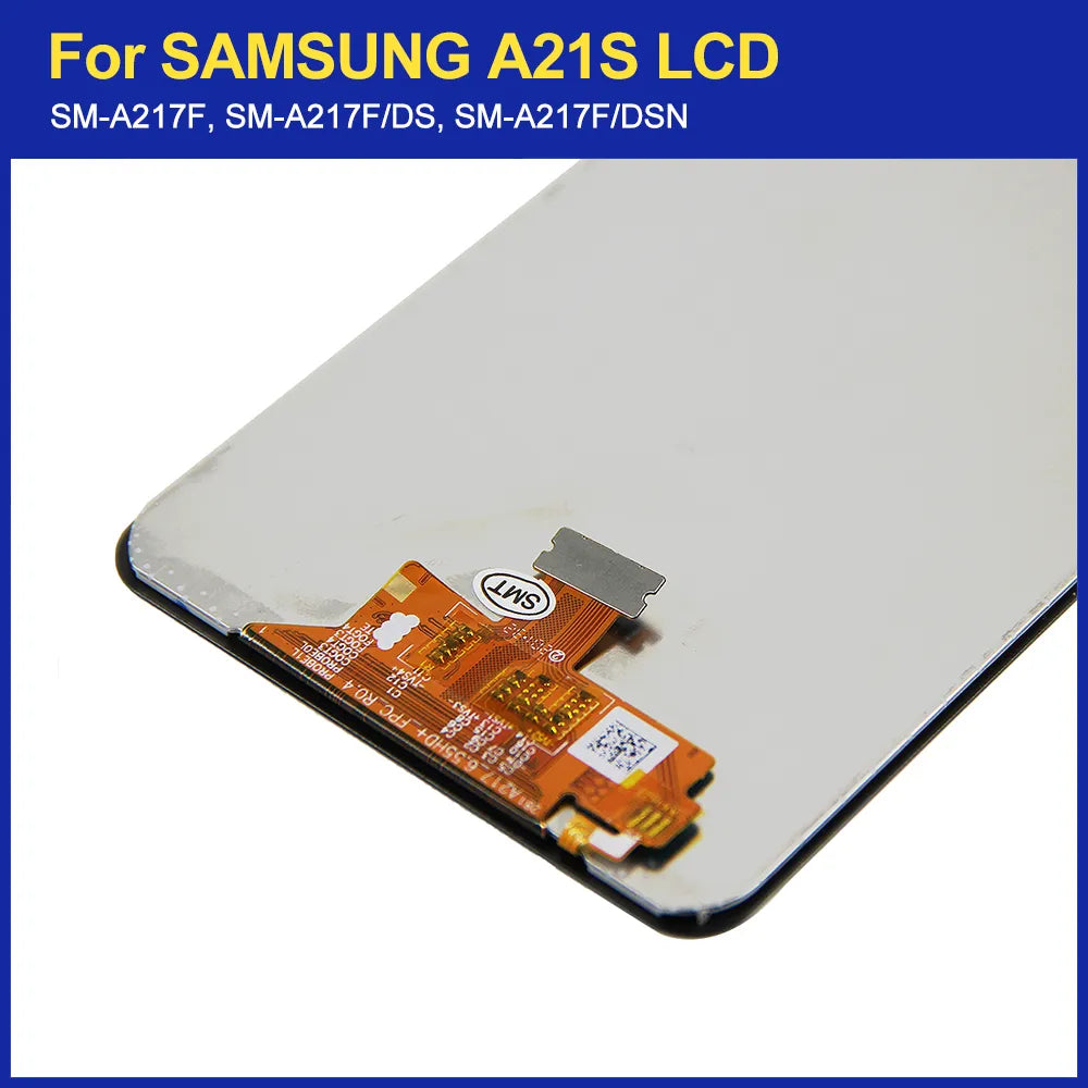LCD Scherm & Digitizer Vergadering Vervanging - Inclusief Frame - Zwart - Geschikt voor Galaxy A21s (A217F/DS) - Originele Kwaliteit