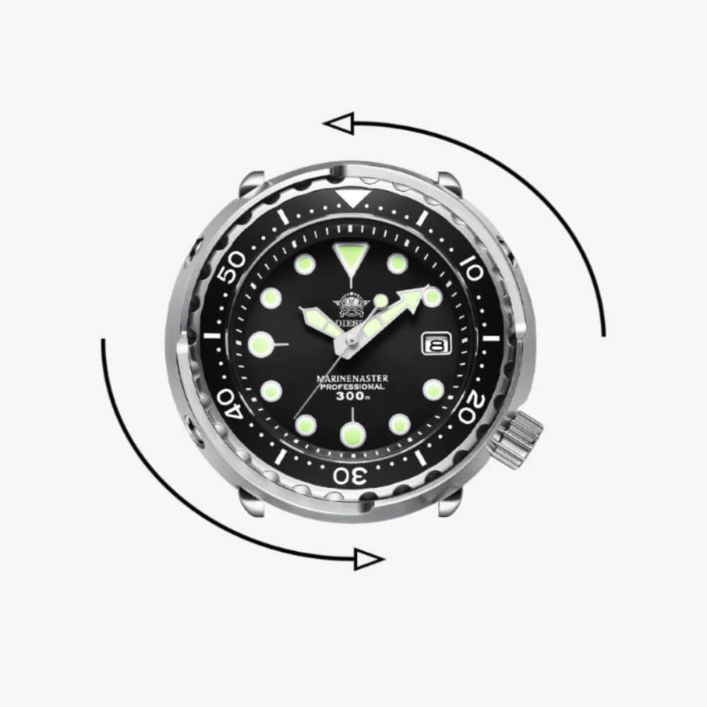 ADDIESDIVE Tuna 300M Automatisch Duikershorloge - Tuna Diver (MY-H5) - Professioneel, Waterbestendig & Robuust - Duikhorloge