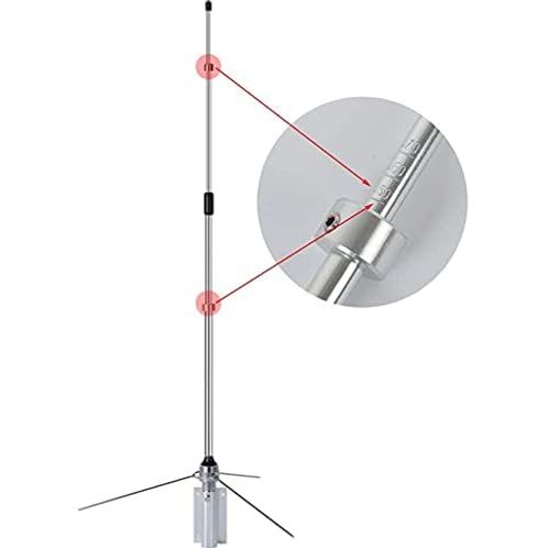 UHF 350-500MHz Omnidirectionele Antenne - Aluminium Versterking - Verstelbare Frequentie - SL16 Connector - Geschikt voor Apparaten, Repeaters & Walkie Talkies