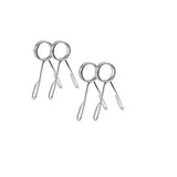 120 cm Halterstangenset – Rechte en Gebogen Curlstang met Veiligheidssluitingen | Gewichthefstangen voor Thuisfitness, Krachttraining en Bodybuilding