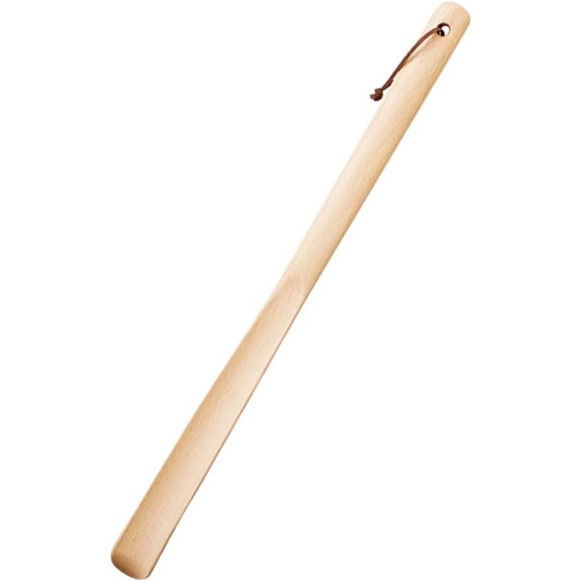 XXL - Houten Schoenlepel met Lange Handgreep - 50cm – Gemakkelijk Schoenen Aantrekken – Duurzaam & Lichtgewicht met Ophangkoord – Ideaal Cadeau voor Ouderen & Zwangere Vrouwen
