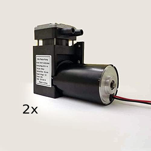 2 Stuk - Stille Brushless DC Elektrische Zuigerpomp - Krachtige Luchtstroom met Lange Levensduur, Model ZHW724-802-3200, 22V & 30W