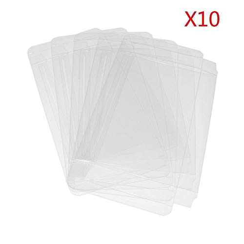 10 Stuks - Beschermhoes - Geschikt voor PS2 / GameCube / Wii / Xbox / SNES / N64 Spellen - Transparante Display Box - Stof-en-Vochtbestendig - Duurzaam-PVC - 10-Stuks