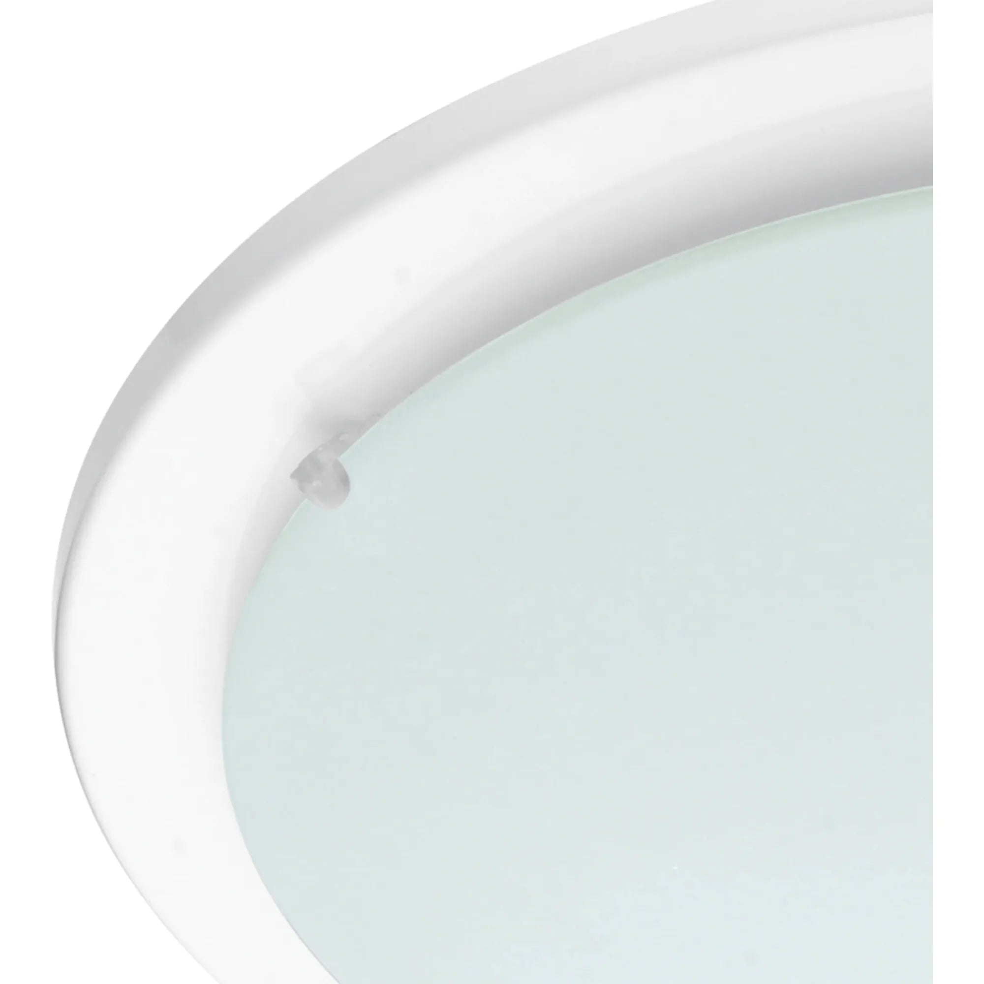 Plafondlamp Iceberg - Ø 29 cm - E27 Fitting - Witte Glazen Kap - Modern Ontwerp - Tijdloze Plafondverlichting - Energiezuinige Lamp - Voor Woonkamer, Slaapkamer of Keuken - Compact en Stijlvol