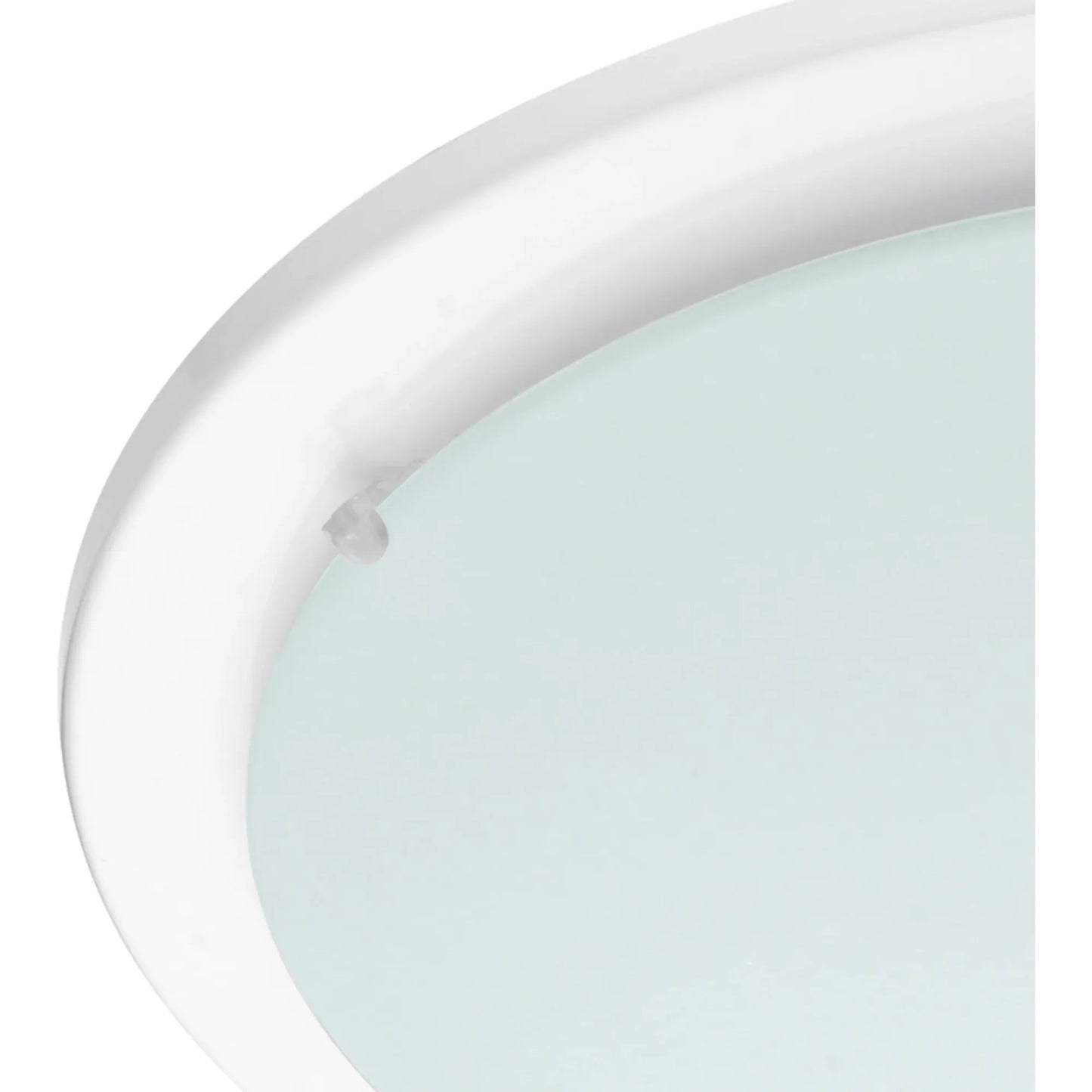 Plafondlamp Iceberg - Ø 29 cm - E27 Fitting - Witte Glazen Kap - Modern Ontwerp - Tijdloze Plafondverlichting - Energiezuinige Lamp - Voor Woonkamer, Slaapkamer of Keuken - Compact en Stijlvol