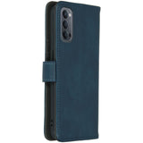 iMoshion Premium Boekhoesje voor de Oppo Reno4 Pro - Marineblauw - Beschermende Flip Cover met Kaartsleuven - Luxe Wallet Case met Magnetische Sluiting - Stijlvol Design - Duurzaam Materiaal - Compatibel met Oppo Reno4 Pro