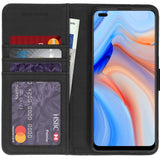 iMoshion Premium Boekhoesje voor de Oppo Reno4 Pro - Marineblauw - Beschermende Flip Cover met Kaartsleuven - Luxe Wallet Case met Magnetische Sluiting - Stijlvol Design - Duurzaam Materiaal - Compatibel met Oppo Reno4 Pro