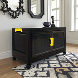 57 cm Brede 4-Laags Zwarte Versterkte Kunststof Lade Opbergkast – Ruimtebesparende Organizer voor Kleding, Speelgoed en Huishoudartikelen