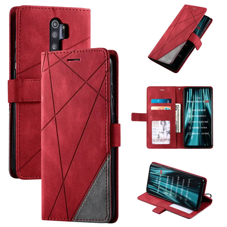Luxe Portemonnee-Hoesje - Voor Xiaomi Redmi Note 8 -  PU Leder - Met Standfunctie & Opbergruimte - Beschermende Case