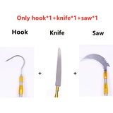 3-in-1 RVS Telescopische Stok – 300-1000cm Uittrekbare Roestvrijstalen Paal – Fruitplukstok – Visspeer – Grassnijder – Telescoopsteel voor Buitengebruik – Multifunctioneel Gereedschap voor Plukken, Snoeien, Maaien, Vissen en Kamperen