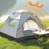 Automatische Camping Tent – Opvouwbare Pop-Up Tent – Waterdicht – Voor Tuin, Strand, Park en Outdoor Activiteiten – Khaki