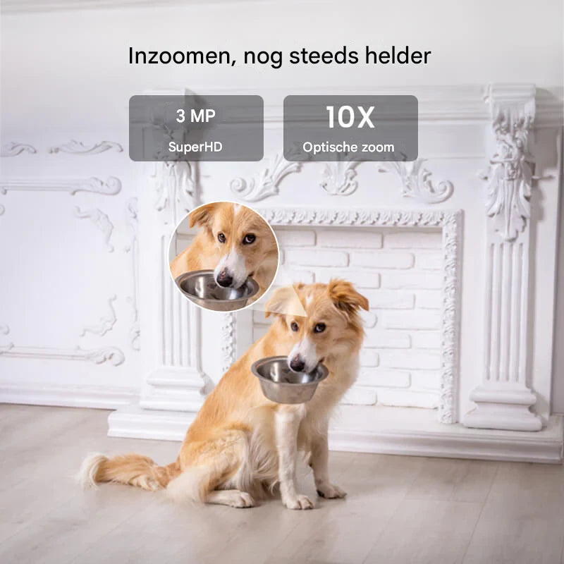 XIAOVV Q2 Beveiligingscamera - Slimme IP Camera - Draadloze WiFi Camera voor Binnen - Beweegdetectie en Nachtzicht - Mini Camera met Groothoeklens - Surveillance Camera - HD Home Security Cam met Appbediening
