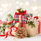 Feestelijke Kerst Pijnboompitten Ornamenten - Natuurlijke Decoraties voor Kerstboom en Tafel - Gouden Kleuren - Set van 18