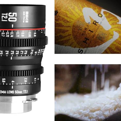 Meike Prime 50mm T2.1 Cine Lens - Ontworpen voor Super 35 Frame Cinema Camera's - Compatibel met BMPCC 6K - Uitstekende Beeldkwaliteit en Bokeh - Duurzaam en Betrouwbaar voor Professioneel Gebruik - Handmatige Focus voor Precieze Controle