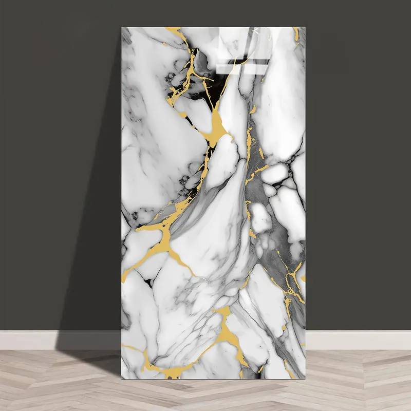 100 Stuks – Zelfklevende Muurstickers 30 x 60 cm – Waterdichte PVC Wandpanelen – Marmerlook 3D Effect – Makkelijk Schoon te Maken Tegelstickers – Wanddecoratie voor Keuken Badkamer Woonkamer Slaapkamer – Zelfklevende Tegelfolie Set
